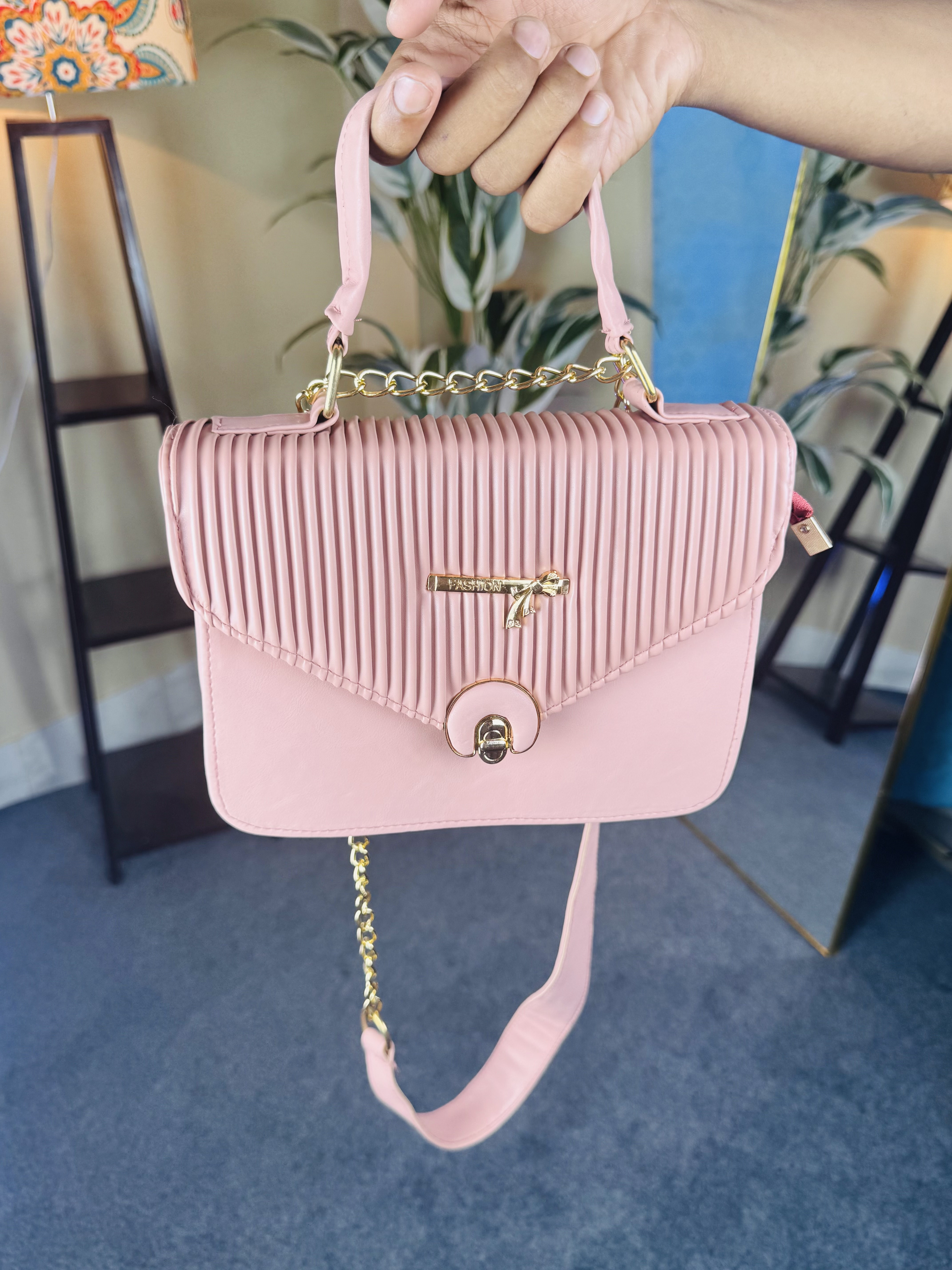 Beautiful pink Colour Bag